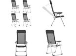 Vidaxl Sedie Da Campeggio Pieghevoli 4 Pz. Alluminio Nero - Sedia Da Campeggio - Sedie Da Campeggio - Sedia Pieghevole - Sedie Pieghevoli