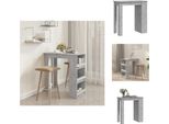 Vidaxl Tavolo Da Bar Con Ripiano In Cemento Grigio 102X50X103,5 Cm - Tavoli Da Pranzo