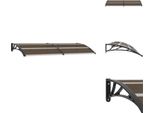 Vidaxl Tettoia Nera 240X100 Cm Pc - Tende Da Sole