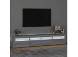 Maison Exclusive - Mobile Porta Tv Con Luci Led Grigio Sonoma 210X35X40 Cm