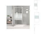 Vidaxl Schermo Doccia Per Cabina Doccia Bianco 90X195 Cm Esg Vetro Chiaro - Schermi Doccia