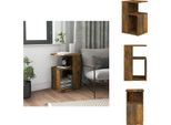 Vidaxl Tavolino In Rovere Affumicato 36X30X56 Cm Materiale A Base Di Legno - Tavolini
