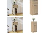Vidaxl Credenza In Rovere Sonoma 30X30X70 Cm In Legno - Credenza - Credenze - Mobile - Mobile Credenza