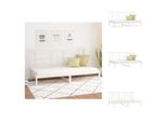 Vidaxl Letto Da Giorno Bianco 80X200 Cm In Legno Di Pino Massiccio - Letti E Strutture Letto