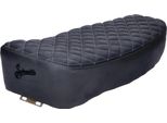 Coprisedile Schmitt Raute Trapuntato, Nero / Giallo Per Simson S50, S51, S70