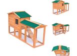 Vidaxl Grande Conigliera In Legno - Habitat E Recinti Per Piccoli Animali
