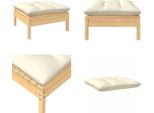 Vidaxl Sgabello Da Esterno Con Cuscino In Pino Massiccio - Sgabello - Poggiapiedi - Panca Per Piedi - Poggiapiedi