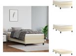 Vidaxl Letto A Molle Insacchettate Crema 80X200 Cm In Pelle Finta - Letti & Strutture Letto