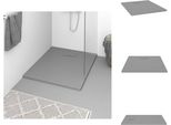 Vidaxl Piatto Doccia Smc Grigio 100X80 Cm - Piatti Doccia