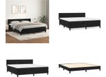 Vidaxl Letto Boxspring Con Materasso Nero 180X200 Cm In Velluto - Letto Boxspring - Boxspringbetten - Bett - SchlafzimmermöBel