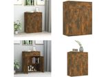 Vidaxl Credenza In Rovere Affumicato 60X30X75 Cm In Legno - Credenza - Credenza - Armadio - Armadio Portaoggetti