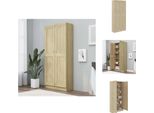 Vidaxl Libreria Rovere Sonoma 82,5X30,5X185,5 Cm Materiale A Base Di Legno - Librerie E Scaffalature