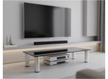 Alzata Per Monitor Supporto Per Monitor Da Tavolo Schermo Nero 100X17X35
