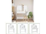 The Living Store Comodino Con Luci Led Bianco 96X40X142 Cm