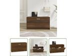 The Living Store Panca Per Scarpe In Rovere Marrone 80X24X45 Cm Materiale In Legno