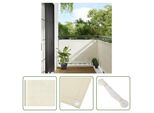 The Living Store Protezione Per Balcone Color Crema 90X800 Cm 100% Poliestere Oxford
