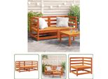 The Living Store Divani Da Giardino Ad Angolo 2 Pz. Marrone Cera 70X70X67 Cm In Legno Di Pino Massiccio