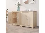Maison Exclusive - Credenze 2 Pz 70X35X80 Cm In Legno Massello Di Pino