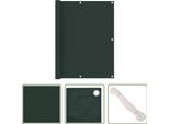 The Living Store Schermo Privacy Per Balcone Verde Scuro 120X500 Cm Tessuto Oxford