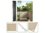 The Living Store Protezione Per Balcone Beige 90X800 Cm 100% Poliestere Oxford