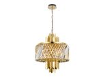 Lampadario In Cristallo Glamour Oro Margot 6Xe14 40W Milagro