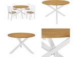 Vidaxl Set Da Pranzo 5 Pezzi Mdf Bianco - Tavolo Da Pranzo E Sedie - Tavoli Da Pranzo E Sedie - Gruppo Da Pranzo - Gruppi Da Pranzo
