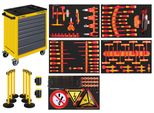 Kraftwerk Kra 102.117.431 Basic Line Vde Carrello Da Officina BT700 7 Cassetti, Attrezzato, 111 Pz.