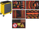 Kraftwerk Kra 102.117.430 Basic Line Vde Carrello Da Officina BT700, 7 Cassetti, Completo, 103 Pz.