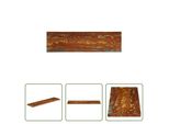 The Living Store Piano D'appoggio 120X40X2,5 Cm Rettangolare In Legno Massiccio Antico