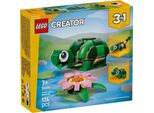 Set Lego Creator 3-In-1 Tartaruga E Ninfea - Giocattolo Per Bambini Con Figure Di Animali - Tartaruga E Camaleonte - Giocattolo Mint Con 3 Opzioni Di Costruzione - Regalo Per Bambini - 31377
