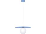 Lampada A Sospensione Con Paralume Blu Ø25Cm Robin 1Xg9 10W K-5446 Kaja