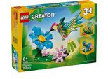 Lego Creator 3-In-1 Wildlife Set: Colibrì Colorato - Gioco Di Modellazione E Costruzione Di Animali - Set Di Costruzioni Con 3 Opzioni Di Costruzione: Colibrì, Farfalla O Pesce - Regalo Creativo Per Bambini - 31384