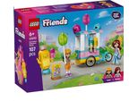 Lego Friends Stand Dei Gelati E Dei Palloncini - Negozio Di Giocattoli Con Bicicletta, 2 Mini Bambole, Accessori Alimentari Giocattolo E Mascotte Dei Ghiaccioli - Regalo Di Compleanno Per Bambine Dai 6 Anni In Su - 42692