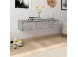 Maison Exclusive - Scaffale A Cassetti Da Parete Grigio Cemento 88X26X18,5 Cm Materiale Ligneo
