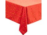 Atmosphera | Tovaglia Di Natale - Tovaglia - Rossa Con Stelle Dorate - Natale - 140 X 360 Cm - Tovaglia