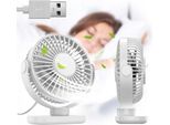 Ventilatore Usb Silenzioso Mini Ventilatore Da Tavolo Raffreddamento Topk K62C Bianco