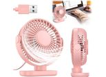 Ventilatore Usb Mini Ventilatore Da Tavolo Silenzioso Topk K62C Rosa