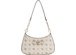 Borse Guess Borsa A Mano In Ecopelle Carrie Logo Top Zip Borsa A Spalla Logo Vaniglia
