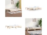 Vidaxl Letto Da Giorno Allungabile 2X(90X190) Cm In Pino Massiccio - Letto Da Giorno - Letti Da Giorno - Divano Letto - Letto Per Ospiti