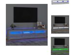 Vidaxl Mobile Tv Con Luci Led Grigio Sonoma 180X35X40 Cm - Mobili Tv