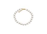 Armband Vivance "375/- Gelbgold SüßWasserzuchtperle 6,5-7Mm", Gelb, ArmbäNder, Damen, 18+3Cm, Gold, GläNzend, Armband