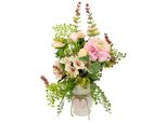 Kunstblume I.Ge.A. "Arrangement BlüTen/Ranunkel", Rosa, B:30Cm H:44Cm L:23Cm, Kunstpflanzen, Topf Aus Keramik