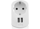 Ewent EW1211 Caricabatterie Per Dispositivi Mobili Smartphone, Tablet Bianco Ac Interno