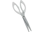 Metaltex 251921080 Forbici Domestiche Flippy 21 Cm, Bianco/Argento