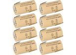 8 Batterie Ad Alta Potenza Xcell Sub-C Con Terminale A Saldare Z - 1,2 V 1500 Mah Ni-Cd