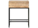 Syfax™ Tavolino 40X30X50 Cm In Legno Massello Di Mango Grezzo