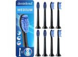 8 Spazzolini Demirdental Medium Per Philips Sonicare Proresults | Nero