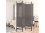 The Living Store Paravento 4 Pz. Paravento Antracite 160X200 Cm