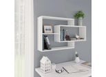 The Living Store Mensole A Muro Bianche 104X20X58,5 Cm Materiale In Legno