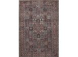 Tappeto Lavabile George Multicolore/Rosso 140X200 Cm Soggiorno Rettangolare Benuta
